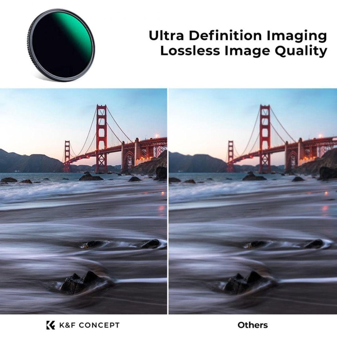 K&F Concept 55mm Variable ND Filter ND3-ND1000 (1.5-10 Stops) KF01.1832 - 3